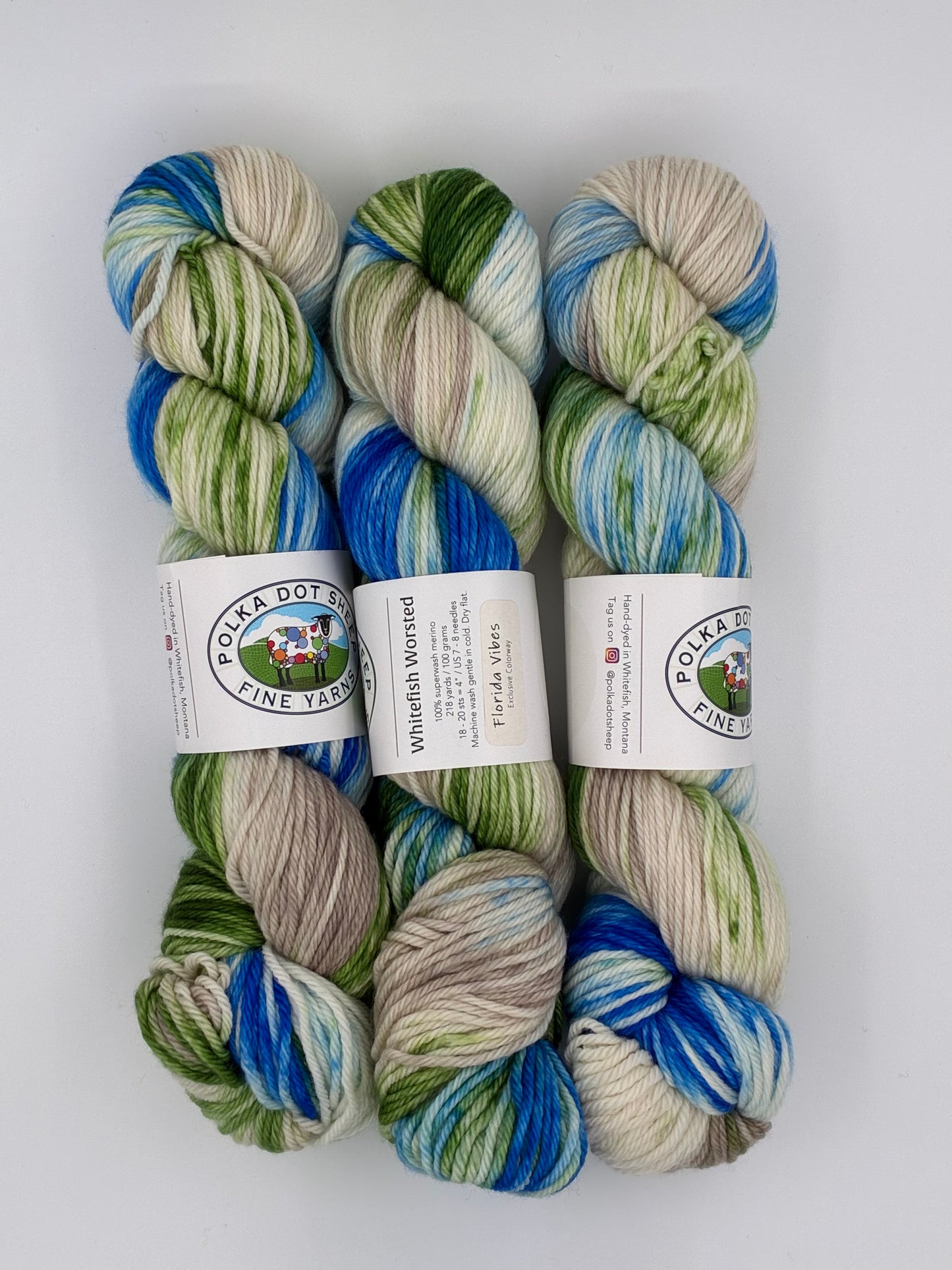 Polka Dot Sheep Whitefish Worsted