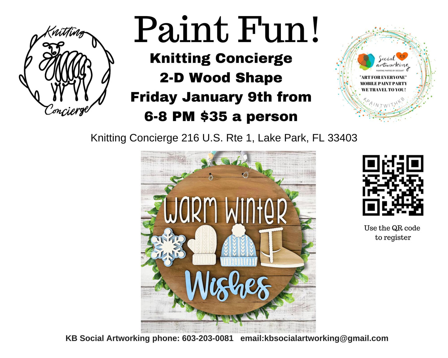 Paint Fun! Jan 9th 6-8pm