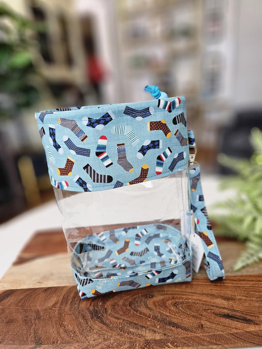 Small Clear View Drawstring Bag